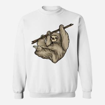 I Am A Sloth I Am Climbing Tree My Favorite Hobby Sweatshirt | Seseable CA