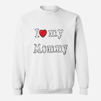 I Love Daddy Mommy Puppy, dad birthday gifts Sweat Shirt - Seseable