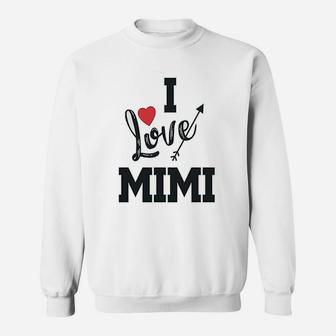 I Love Mimi Grandma Grandmother Sweat Shirt - Seseable