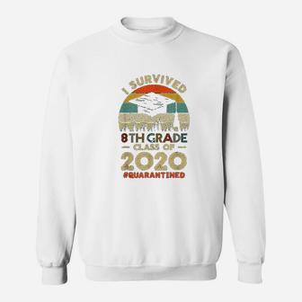 I Survived 8th Grade Graduation Class Of 2020 Sweat Shirt - Seseable