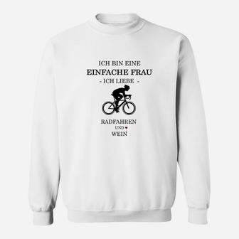 Ich Bin Ein Einfacher Frau Radfahren Sweatshirt - Seseable