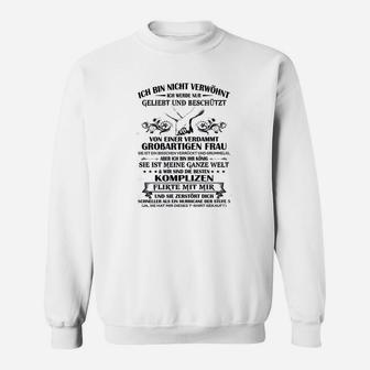 Ich Bin Nicht Verwohnt Grobartigen Frau Round Sweatshirt - Seseable