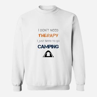 Ich Muss Nur Camping Gehen Sweatshirt - Seseable