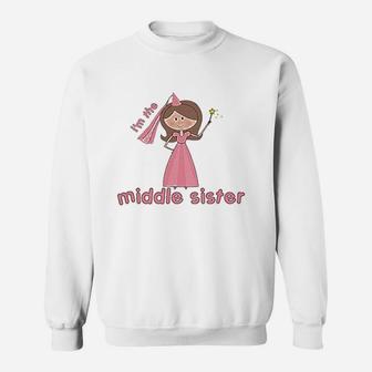 Im The Middle Sister birthday Sweat Shirt - Seseable