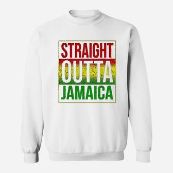 Jamaica Straight Outta Jamaica Rasta Gift Sweat Shirt - Seseable