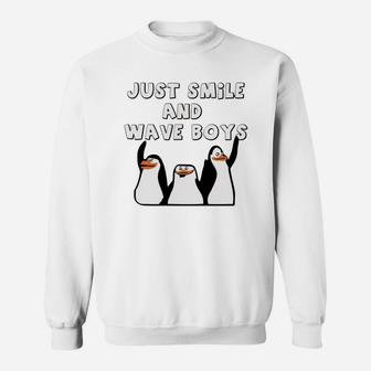 Just Smile And Wave Boys, Smile And Wave Sweat Shirt - Seseable