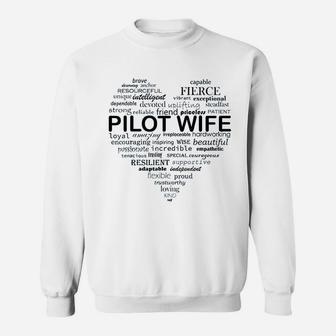 Just Winging It What A Pilot Wife Is Made Of Aviation Sweat Shirt - Seseable