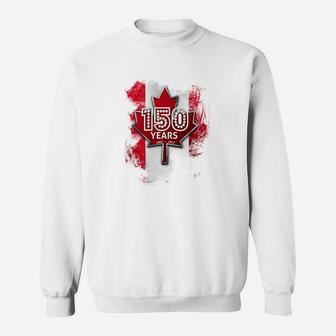 Kanada 150 Jahre Jubiläum Sweatshirt, Ahornblatt Design - Seseable