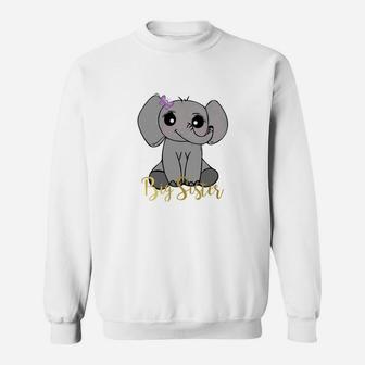 Kids Elephant Big Sister Im Going To Be A Big Sister Sweat Shirt - Seseable