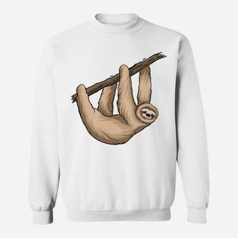 Lazy Sloth Climbing Funny Cute Gift Animal Lover Sweatshirt | Seseable CA