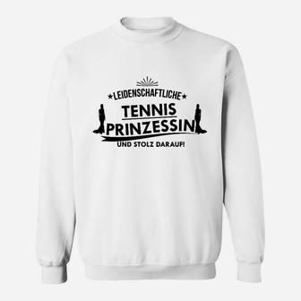 Leidenschaftliche Tennis Prinzessin Sweatshirt - Seseable