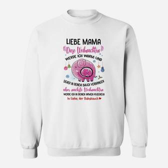 Liebe Mama Muttertag Sweatshirt, Grafisches Herz & Liebe Botschaft - Seseable