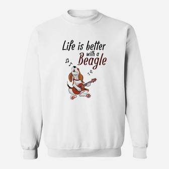 Life Is Better With A Beagle Sweat Shirt - Seseable