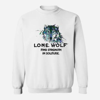 Lone Wolf Christmas Cool Gift Sweat Shirt - Seseable