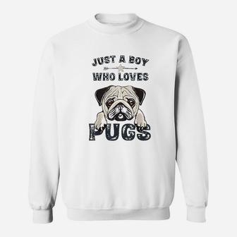 Love Pugs Funny Cute Pug Lover Saying Gift Sweat Shirt - Seseable