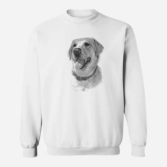 Lovely Labrador Dog Golden Retriever Portrait Art Sweat Shirt - Seseable