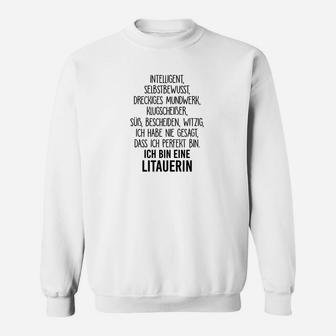 Lustiges Litauerin Sweatshirt, Motiv Ich bin eine Litauerin für Frauen - Seseable