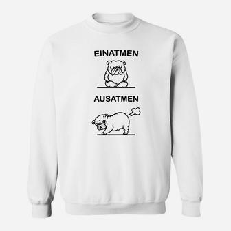 Lustiges Tier Atem-Übungs Sweatshirt für Entspannung - Seseable