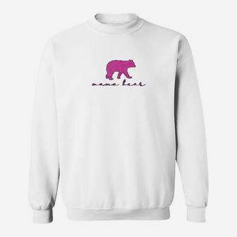 Mama Bear Cute Mothers Day Pink Interesting Gift For Mom Sweat Shirt - Seseable