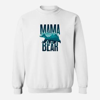 Mama Bear Mountain And Forest Silhouette Sweat Shirt - Seseable