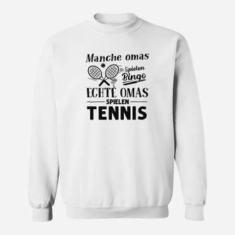 Manche Omas Spielen Bingo Tennis Sweatshirt - Seseable