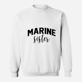 Marine Sister Grey Dolman Sweat Shirt - Seseable