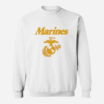 Marines With Eagle Sweat Shirt - Seseable