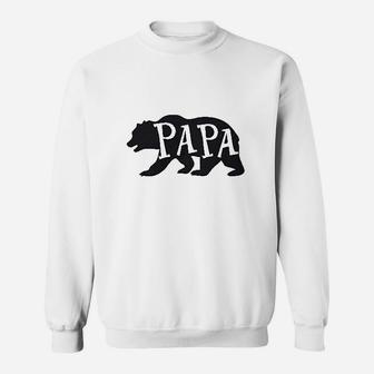 Matching Father And Son Papa Bear Daddy Bear Little Baby Family Sweat Shirt - Seseable