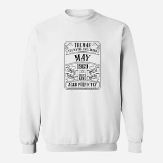 Mens Birthday May Dad Uncle Gifts May 1969 Sweat Shirt - Seseable