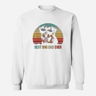 Mens Best Dog Dad Ever Rottweiler Fathers Day Gifts For Dad Sweat Shirt - Seseable