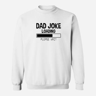Mens Dad Joke Loading Meter Comedy Premium Sweat Shirt - Seseable