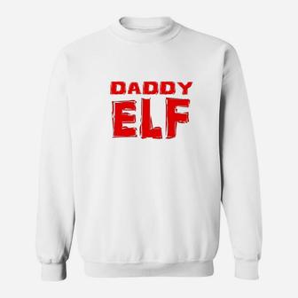 Mens Daddy Elf Shirt Christmas Funny Matching Family Costume Gift Sweat Shirt - Seseable