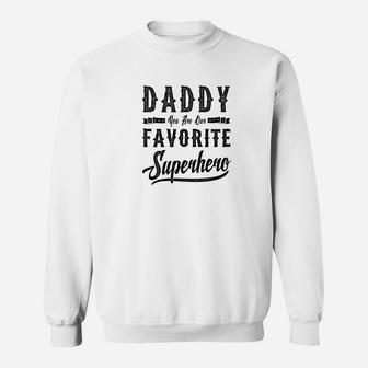 Mens Daddy Superhero Fathers Day Gifts Dad Grandpa Men Sweat Shirt - Seseable