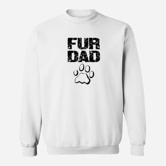 Mens Doggy Loving Fur Dad Fathers Day Gift Premium Sweat Shirt - Seseable