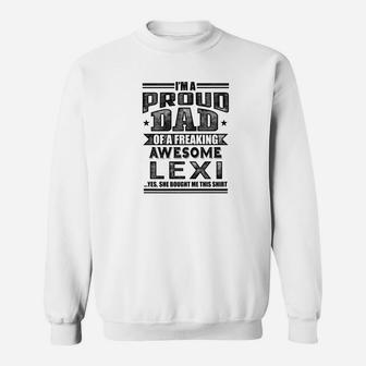 Mens Family Fathers Day Dad Daughter Lexi Name Men Sweat Shirt - Seseable