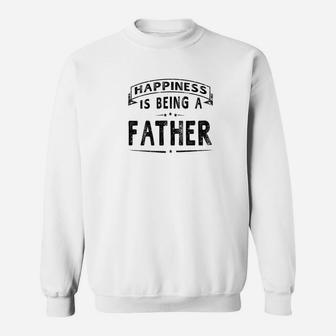 Mens Family Fathers Day Happiness Is Father Men Sweat Shirt - Seseable