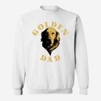 Mens Golden Retriever Dog For Dad Father Owner Golden Dad Sweat Shirt - Seseable