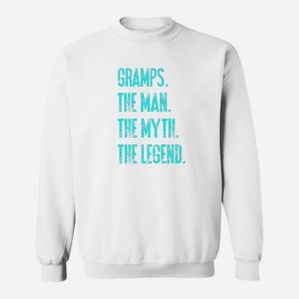 Mens Gramps The Man The Myth The Legend Funny Dad Quote Act026e Premium Sweat Shirt - Seseable