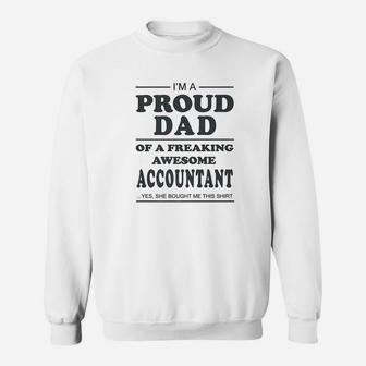 Mens Im A Proud Dad Of A Freaking Tattooed Nurse Sweat Shirt - Seseable