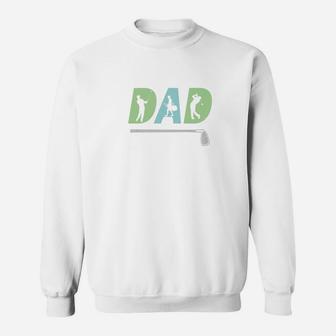 Mens Mens Dad Golfing Gift For Fathers Day From Daughter Or Son Premium Sweat Shirt - Seseable