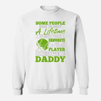 Mens My Favorite Softball Player Calls Me Daddy Fathers Day Gift Hobby Sweat Shirt - Seseable
