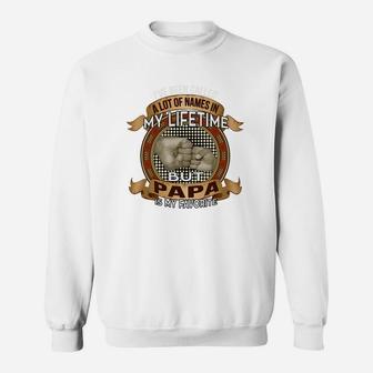 Mens Papa Is My Lifetime Favorite Name Mens Shirt Sweat Shirt - Seseable