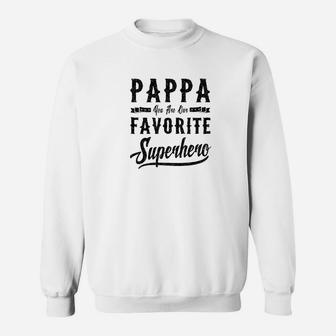 Mens Pappa Superhero Fathers Day Gifts Dad Grandpa Men Sweat Shirt - Seseable