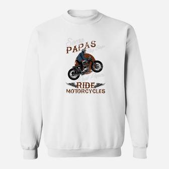 Mens Real Papas Ride Motorcycles Funny Gift For Grandpas Sweat Shirt - Seseable