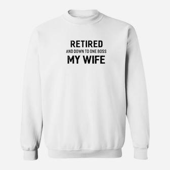 Mens Retired Retirement Grandfather Grandpa Gift Men Funn Sweat Shirt - Seseable