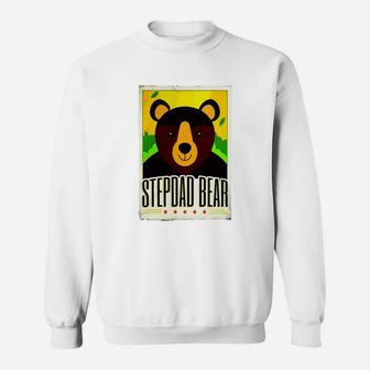 Mens Stepdad Bear T-shirt Stepdad Gifts Funny Sweatshirt - Seseable