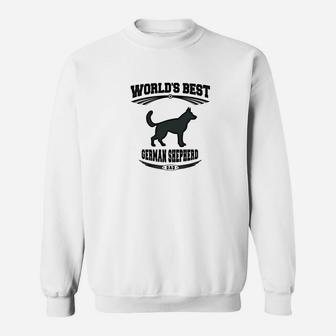 Mens Worlds Best German Shepherd Dog Dad For Men Sweat Shirt - Seseable