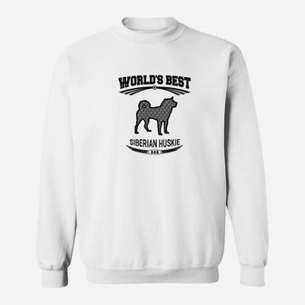 Mens Worlds Best Siberian Huskie Dog Dad Men s Sweat Shirt - Seseable