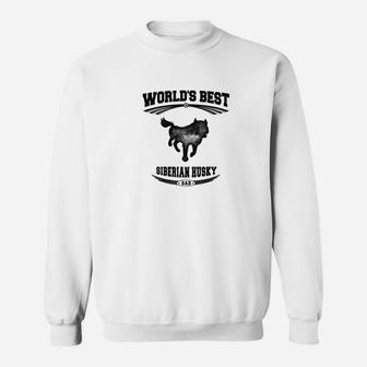 Mens Worlds Best Siberian Husky Dog Dad Men 1 Sweat Shirt - Seseable