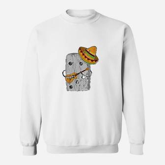Mexican Train Dominoes Funny With Guitar And Sombrero Sweat Shirt - Seseable